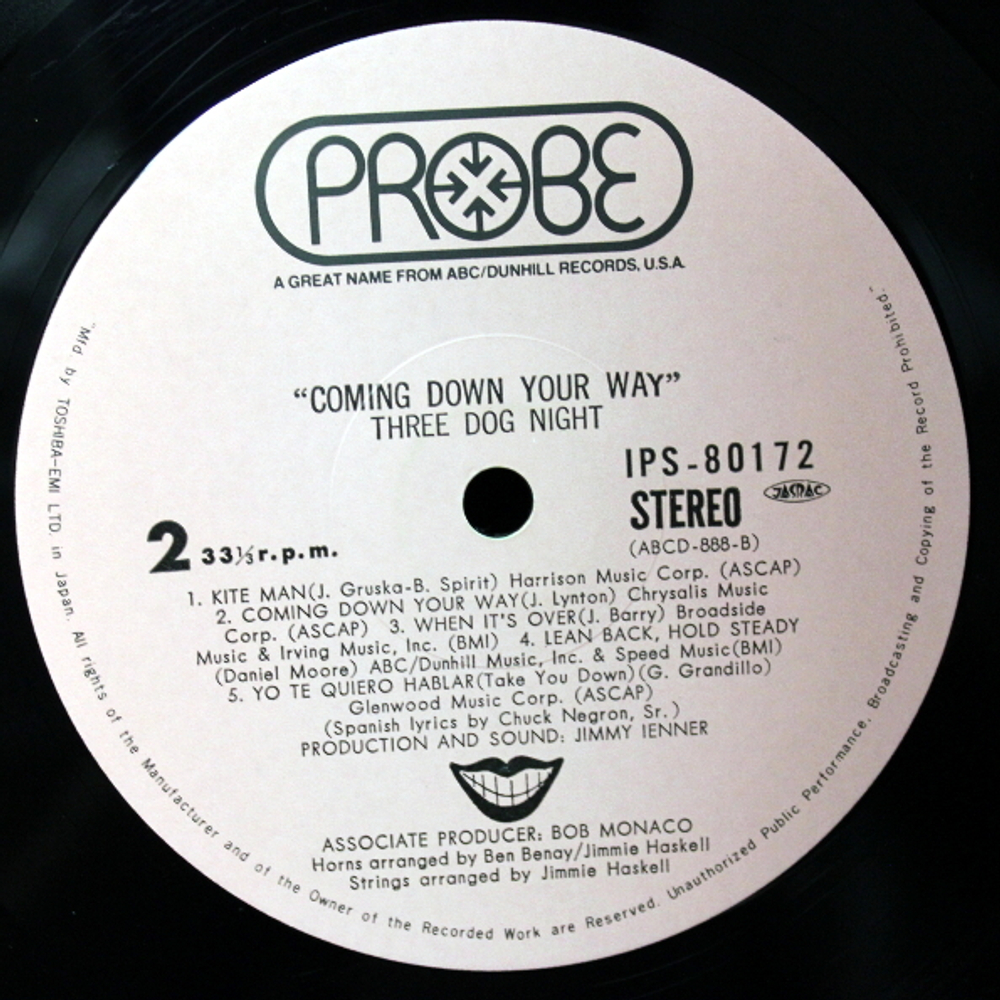 Three Dog Night / Coming Down Your Way (LP)