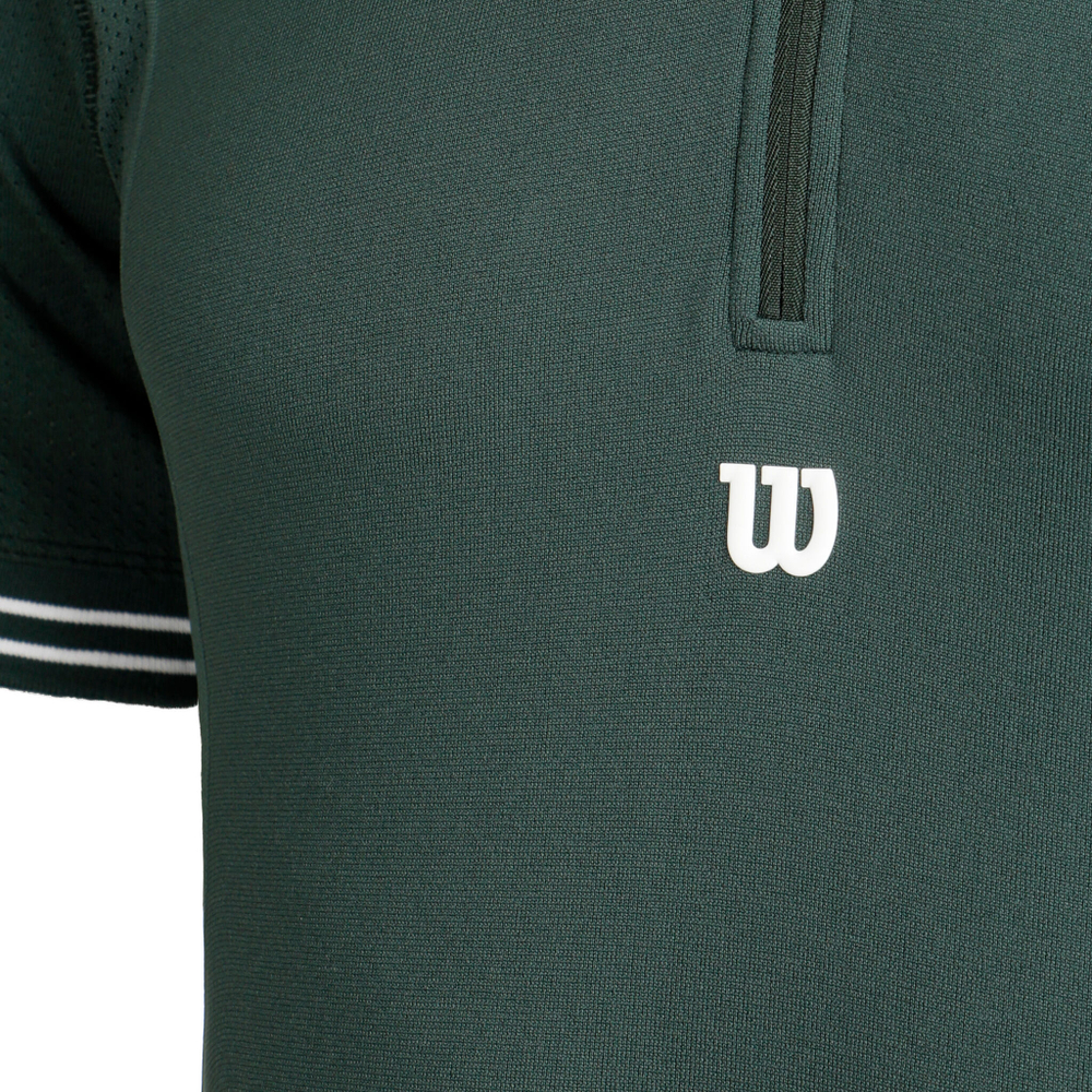 Мужское теннисное поло Wilson Players Seamless Polo Men - Green