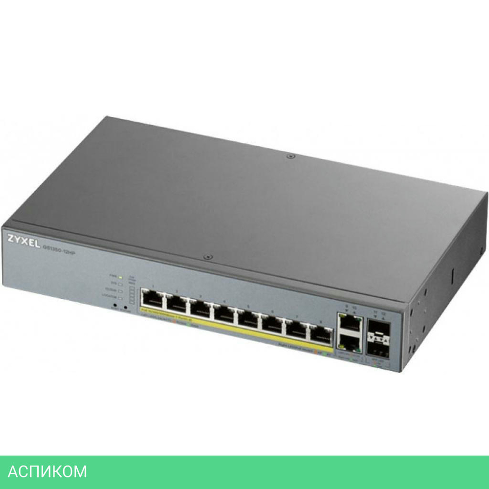 Коммутатор Zyxel GS1350-12HP-EU0101F