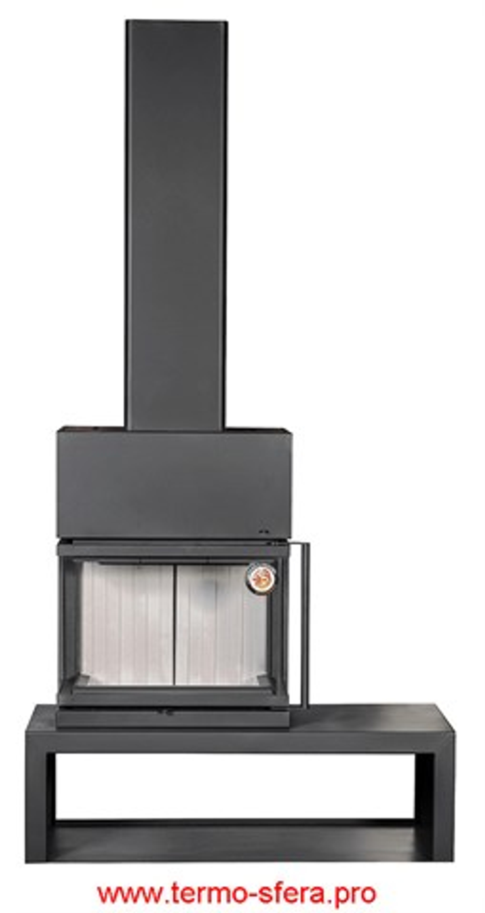 Камин МАДРИД на дровнике Гигант слева подовый