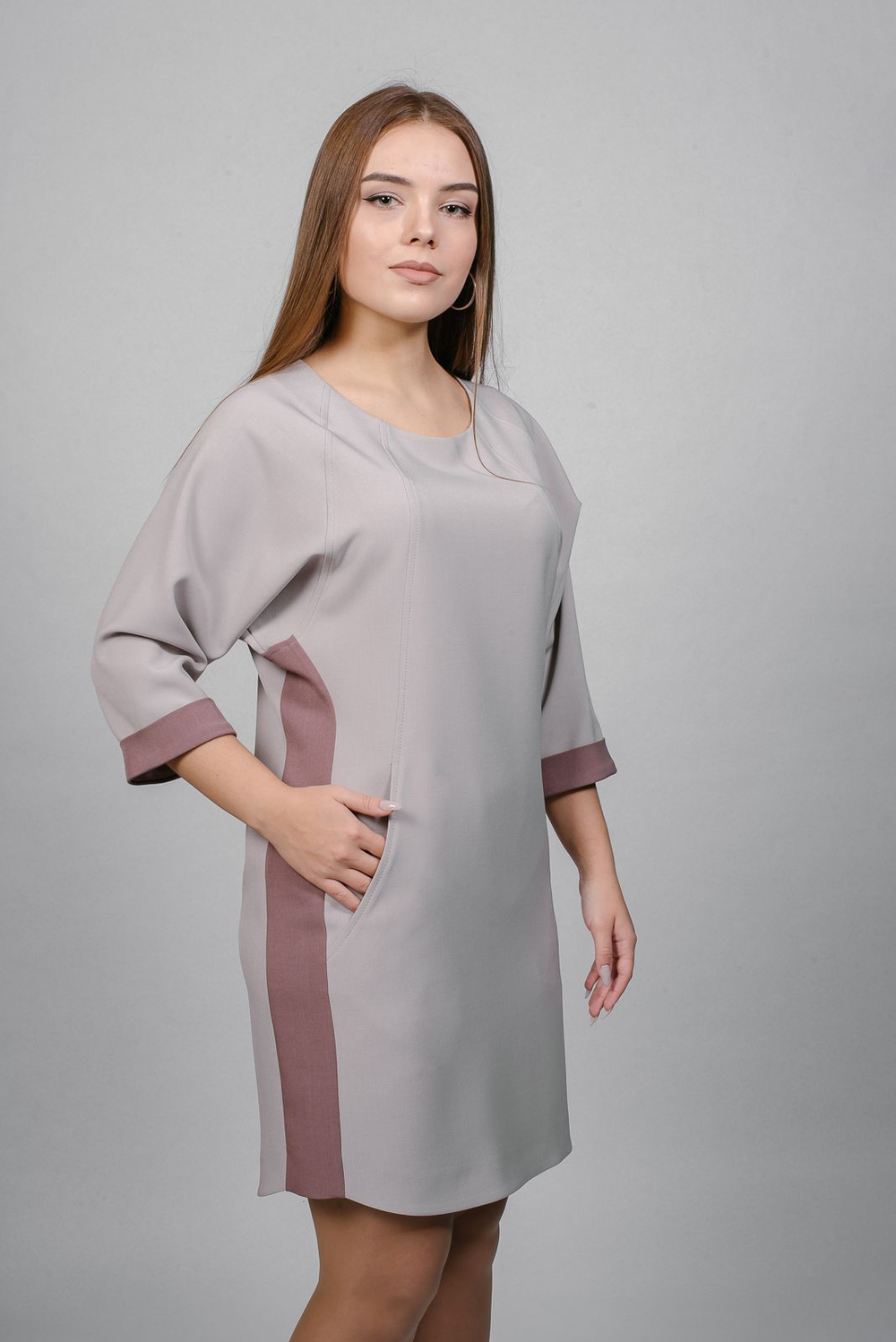 Платье-туника Mila Bezgerts 3066АП, цвет Серый, размер 46-164