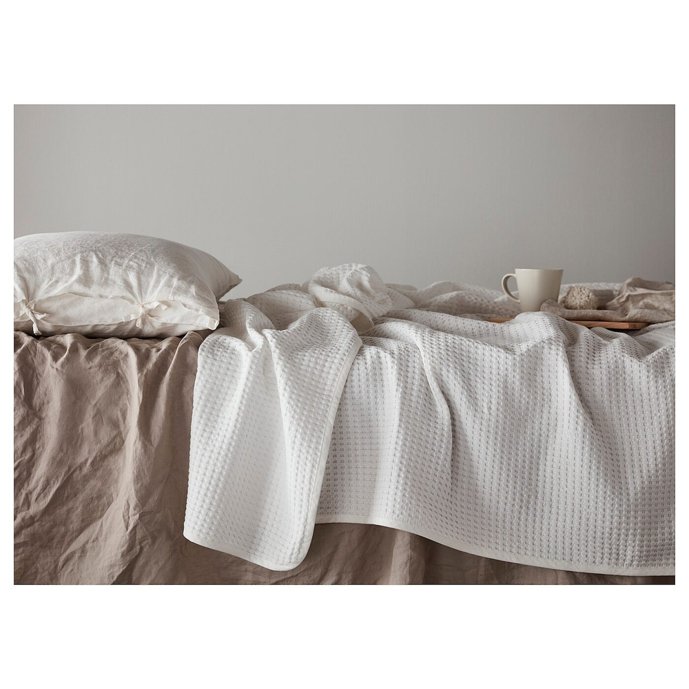 IKEA VÅRELD  (ИКЕА ВÅРЕЛД)  -  Покрывало, белое, 150x250 см