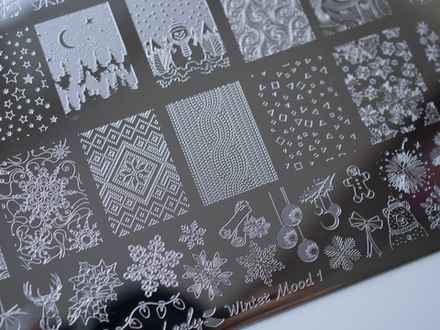 Плитки для стемпинга Lesly - Winter Mood 1