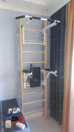 Монтаж шведской стенки Sv Sport в пеноблочные, газоблочные стены