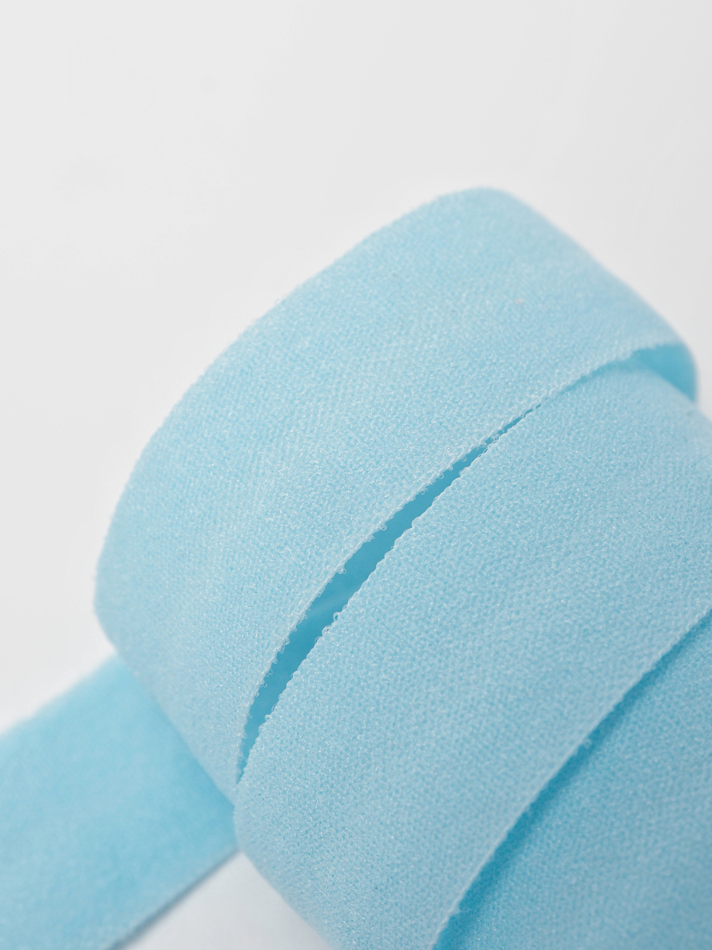 Бейка эластичная цвет небесно-голубой матовая ширина 15 мм