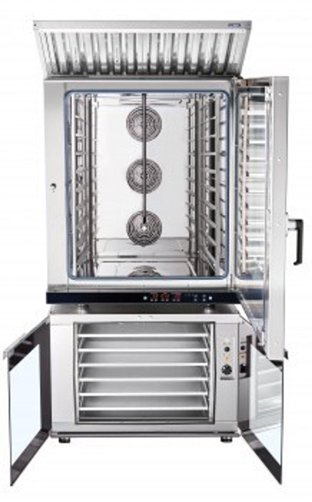 11000026897 Абат Конвекционная печь КЭП-10П, 10 уровней, 400х600 мм, нерж. камера, электронная панель, пароувлажнение, регулировка влажности от 0 до 100%, реверс, память на 110 программ, до 4-ех этапов в программе, без противней