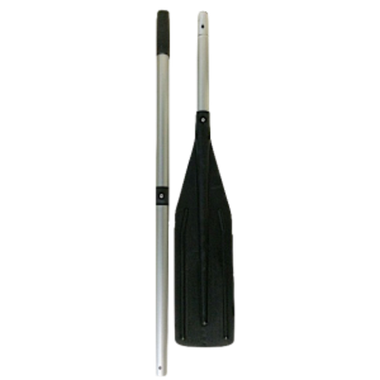 Весло 160см D=32мм разборное Узкая лопасть (Уфа) Чёрное Прямое 1 весло