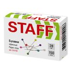 Булавки офисные STAFF "EVERYDAY", 28 мм, 150 шт., в картонной коробке, 226760