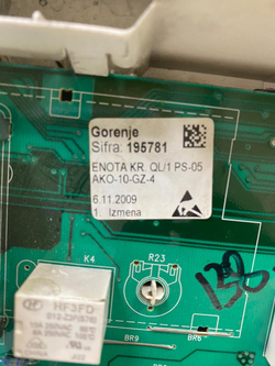 138 Электронный модуль управления стиральной машины Gorenje 195781 б/у