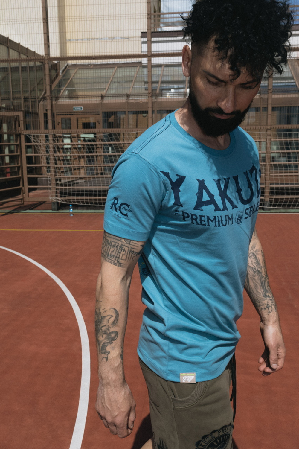 Футболка синяя Yakuza Premium 3609-1