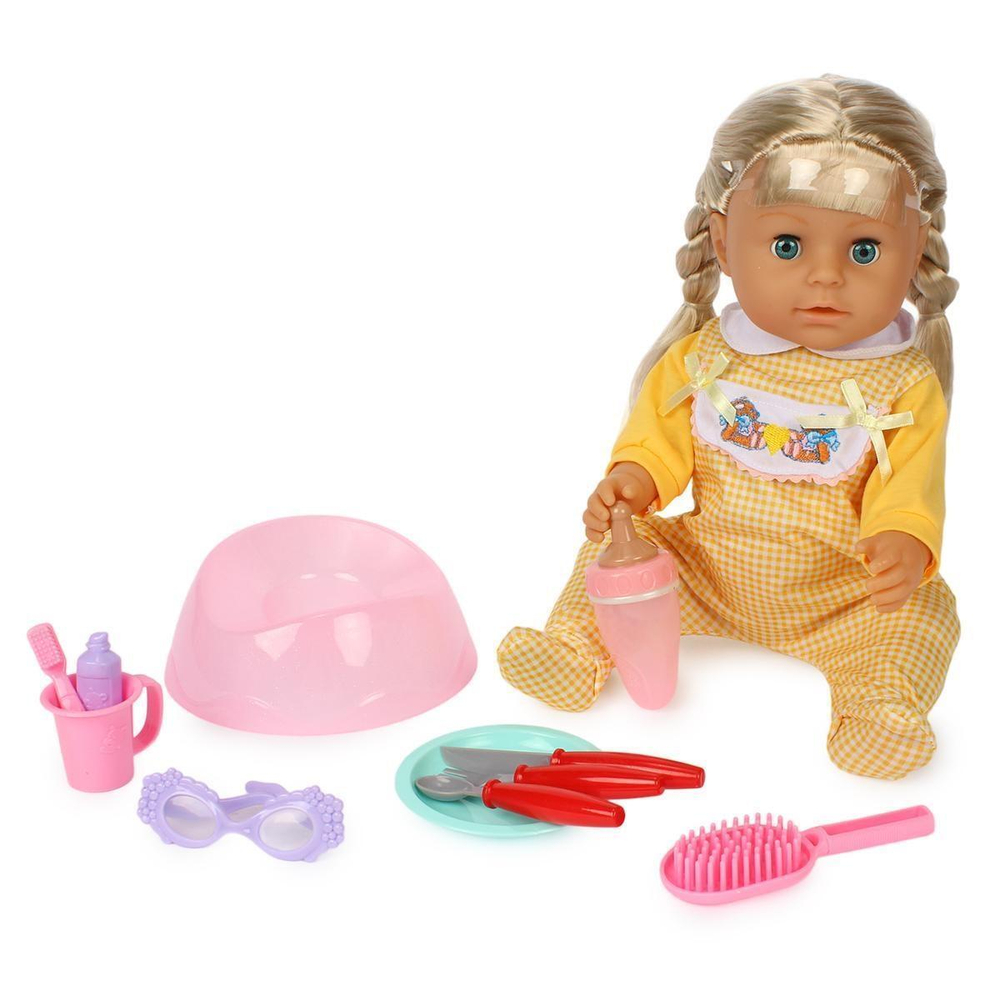 Пупс функциональный с аксесс., короб. R322001A1