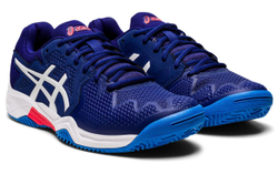 детские Кроссовки теннисные Asics Gel-Resolution 8 Clay GS - dive blue/white