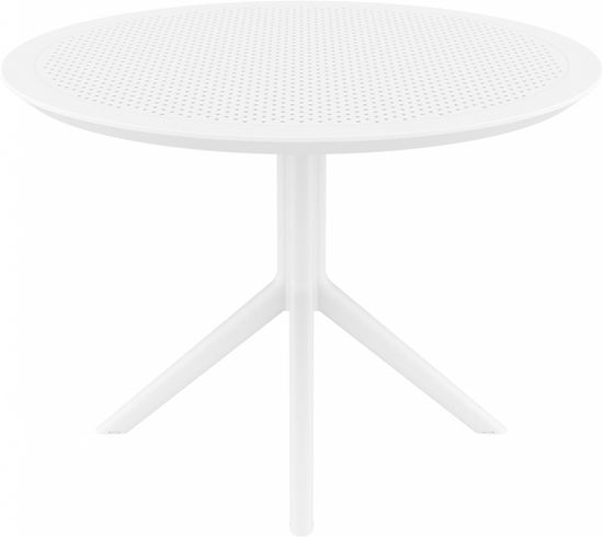 Стол пластиковый Sky Table Ø105 белый Siesta Contract Турция