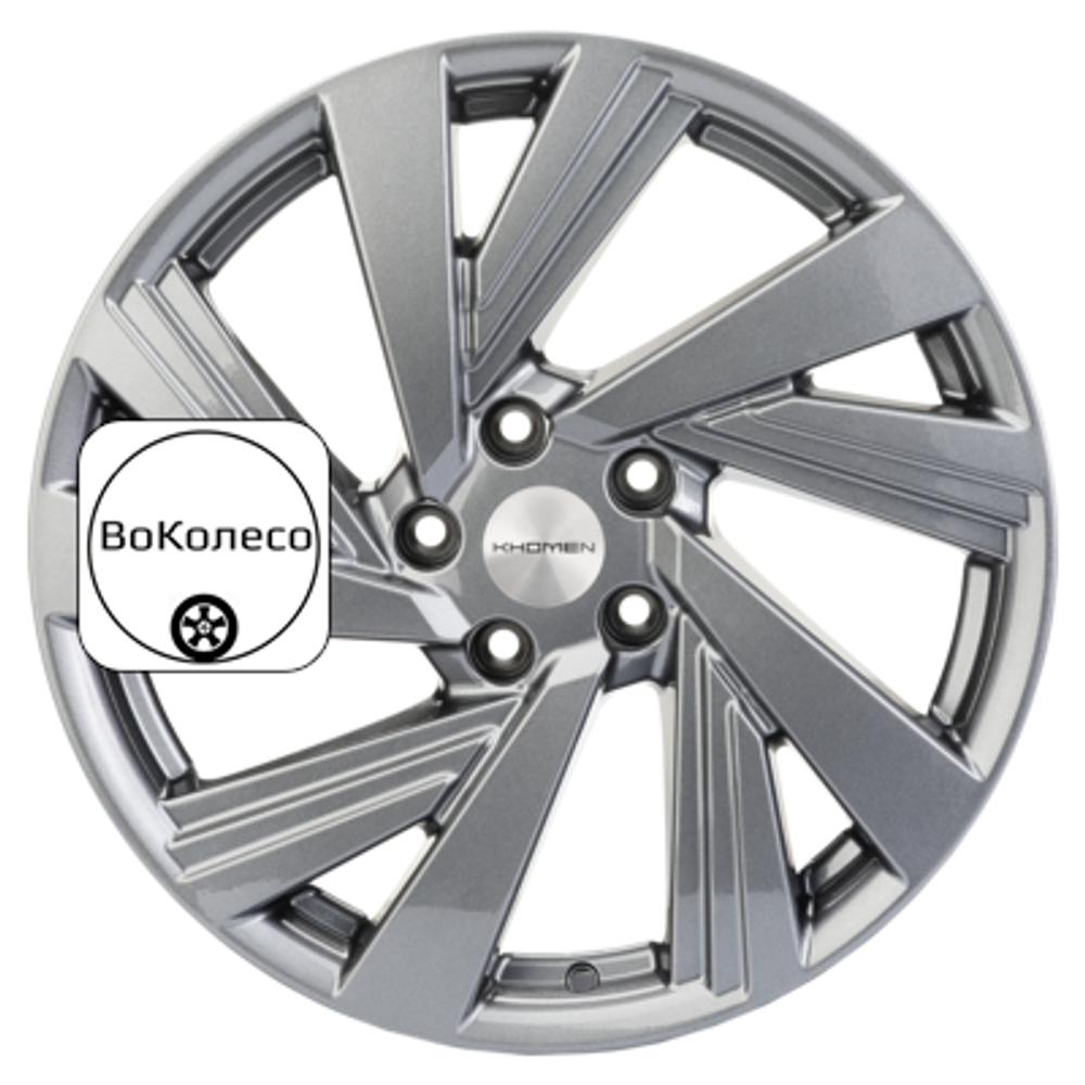 7,5x18/5x112 ET43 D57,1 KHW1801 (Kodiaq/Tiguan) Gray Khomen Wheels