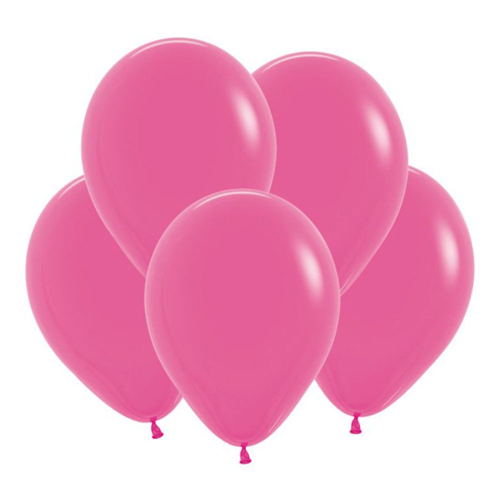 S 5&quot; Пастель Фуксия / Fuchsia / 100 шт.