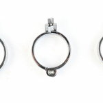 Серебристый мужской пояс верности «Клетка целомудрия № 2» (Цвет: серебристый)