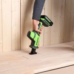 Пила сабельная акк. Greenworks GPT-CRS-25, 24V, б/щет, 0-3000/мин, рез 80 мм дер., LED, 1х4Ач,ЗУ,кор (1200507CUB)