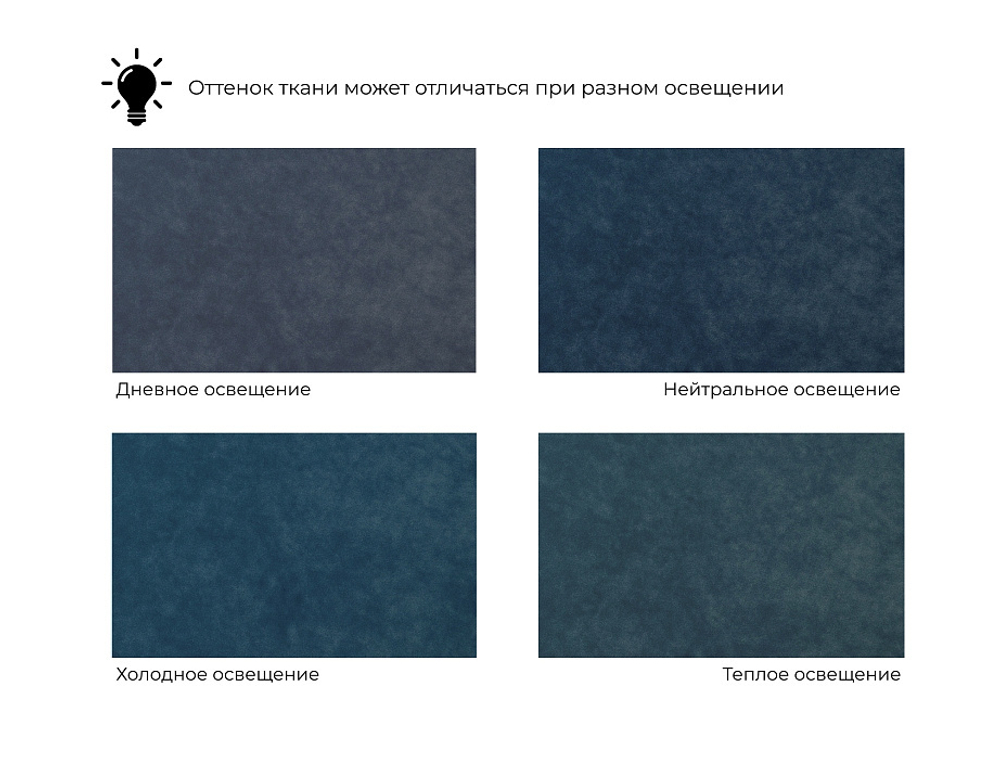 Диван угловой Лига-064 НПБ угол универсальный ВЕЛЮР BRUT 11 синий