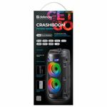 Колонка портативная DEFENDER Crashboom, 16 Вт, 1800 мАч, Bluetooth, FM, Type-C, черная, 65085