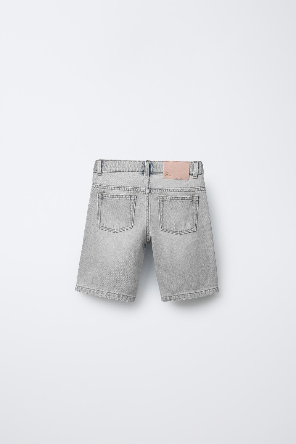 ZARA ДЖИНСОВЫЕ ШОРТЫ ORIGINAL FIT, МЯГКИЙ СЕРЫЙ