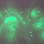 Гирлянда для дома БАХРОМА ш3м* в30/50см 120 ламп LED, прозрачн. провод, 8 реж, IP-20, Зеленый (возможность соединения)