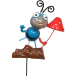 Фигура на спице «Пчёлка с грибочком» 60 см (фигура 14*8 см), микс