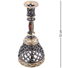 AM-4001 Колокольчик-подсвечник «Петербургские мотивы» (латунь, янтарь)