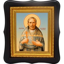 Александр Гневушев священномученик пресвитер. Икона на холсте.