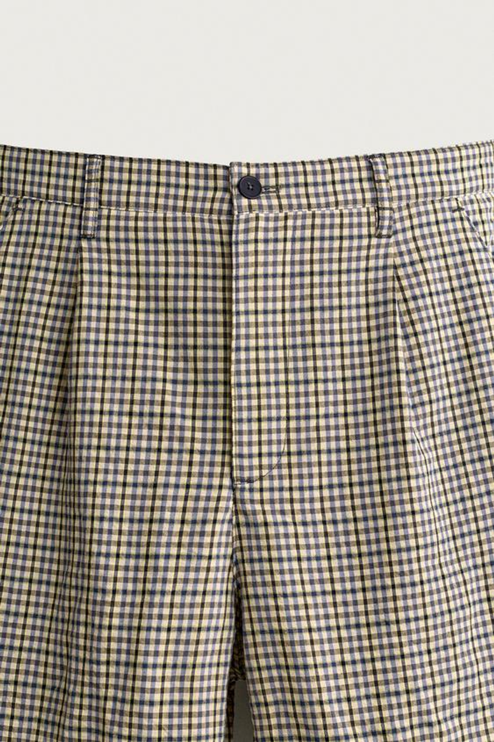 ZARA ШОРТЫ СО СКЛАДКАМИ И РЕЛЬЕФНОЙ ТЕКСТУРОЙ, РАЗНОЦВЕТНЫЙ