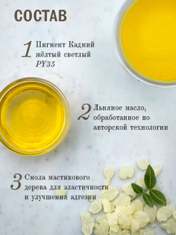 Масляная краска Кадмий жёлтый 40 мл