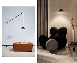 Светильник на растяжке Italline IT03-1429 IT03-1429 black/orange