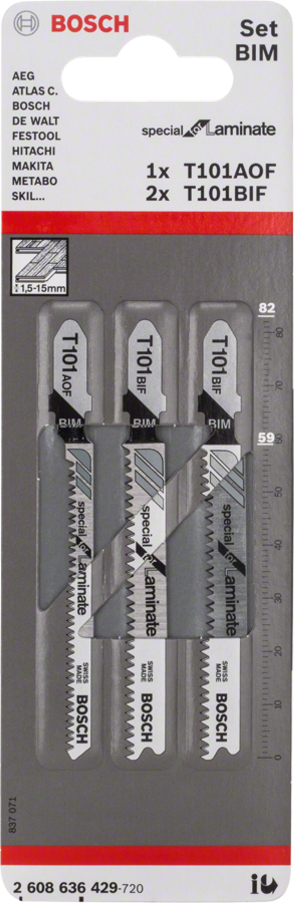 Пильное полотно T 101 AOF Special for Laminate 2608636429