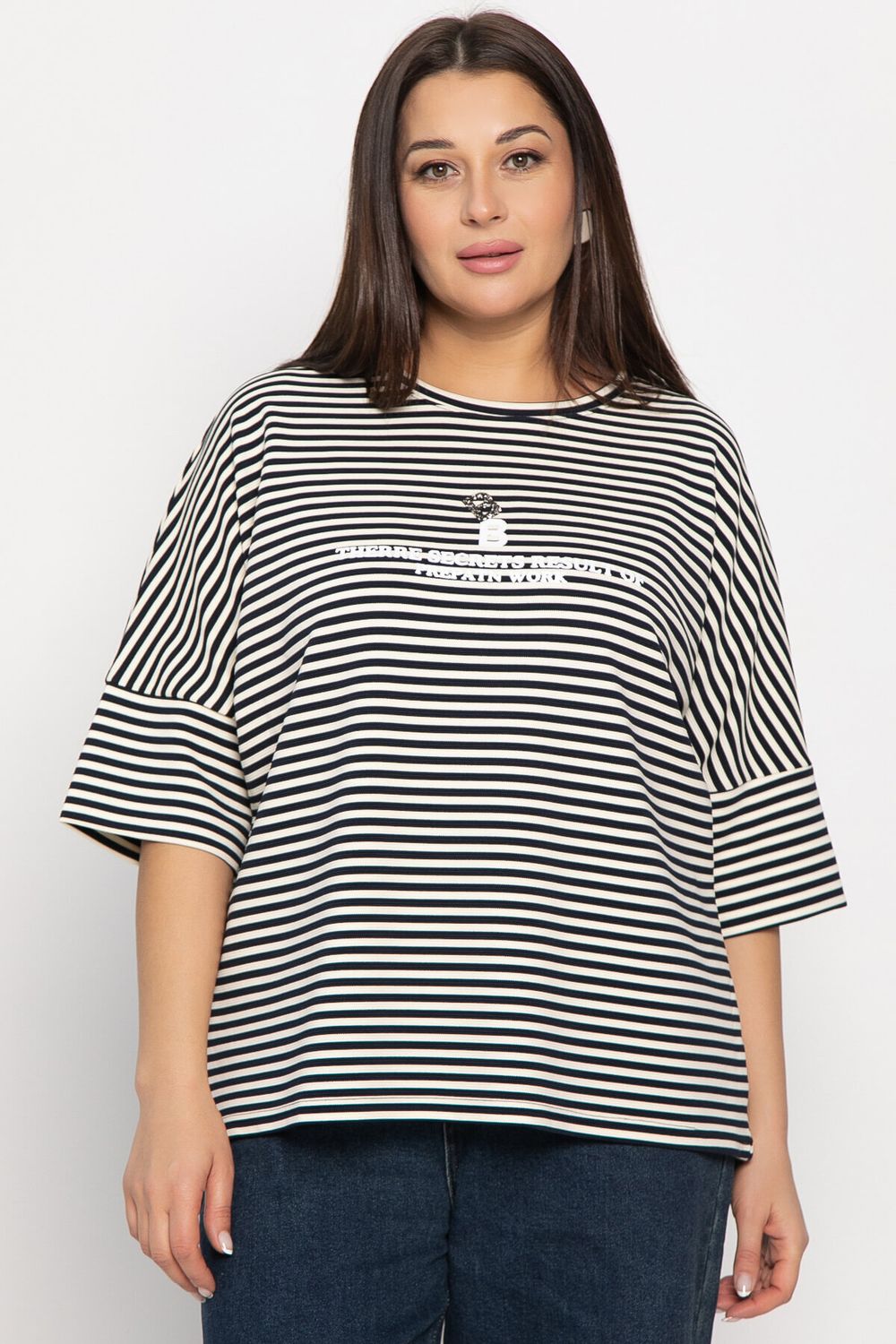 Блуза Монтана (бело-синяя) Б14887-20М LT Collection