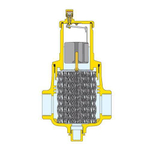 Сепаратор воздуха Caleffi 5510 DISCAL - 2" (ВР/ВР, PN10, t110°C, со сливом, без теплоизоляции)