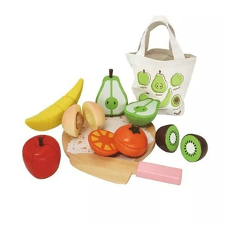 Игровой набор из дерева "Нарезаем фрукты" Woody Puddy