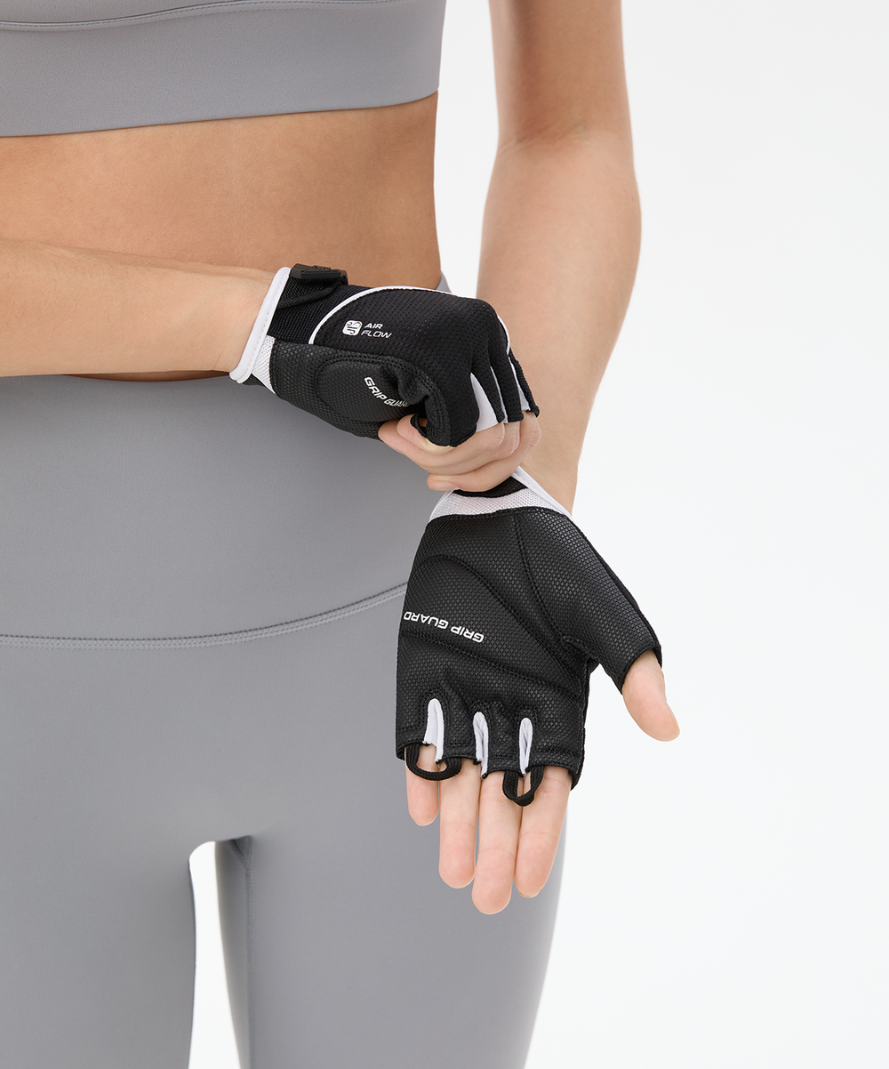 Перчатки для фитнеса Starfit WG-202, черный/белый