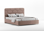 Мягкая двуспальная кровать "Паола" с подъемным механизмом