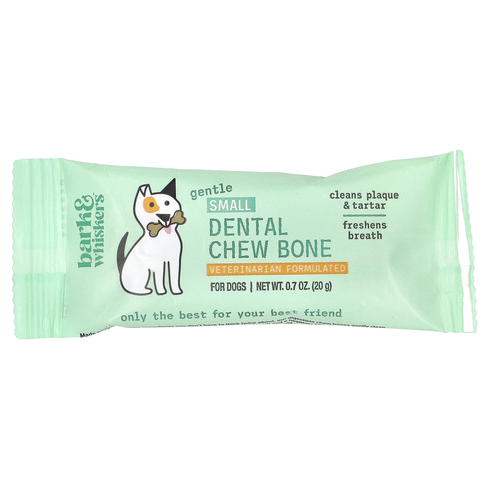 Dr. Mercola, Gentle Dental Chew Bone, для собак, 12 костей, 19 г (0,67 унции)