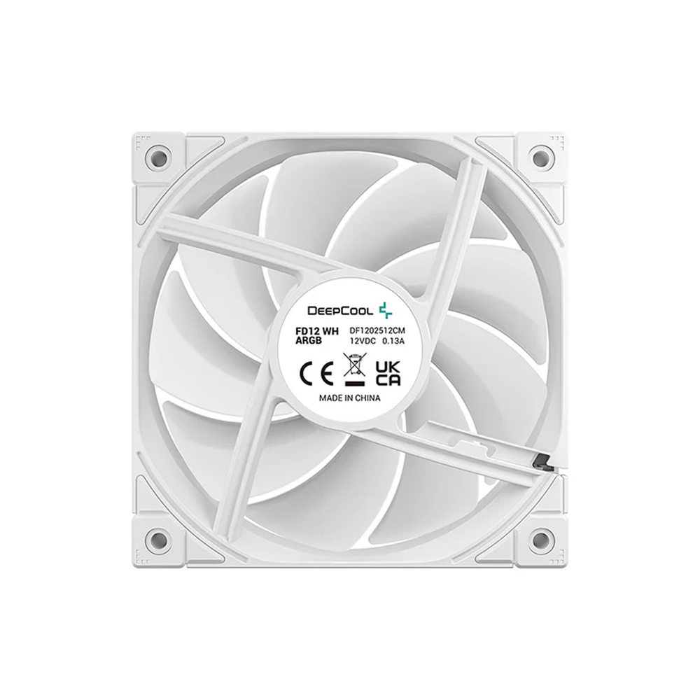 Кулер для компьютерного корпуса Deepcool FD12 ARGB WH