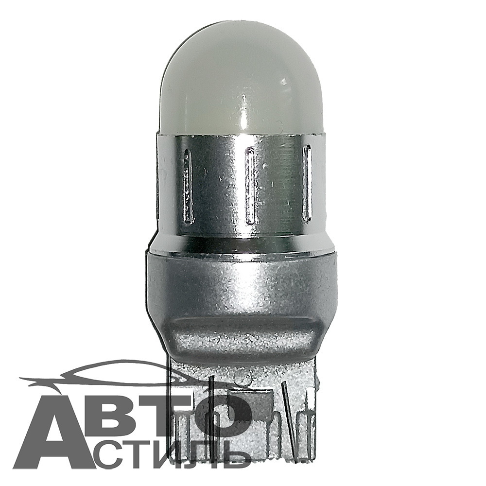 Светодиод 12V T20\5  ШАР 6W-3D WHITE Матовая (12-24) биполяр 2-х конт безцок (цок серебр) 7443-6W-3D