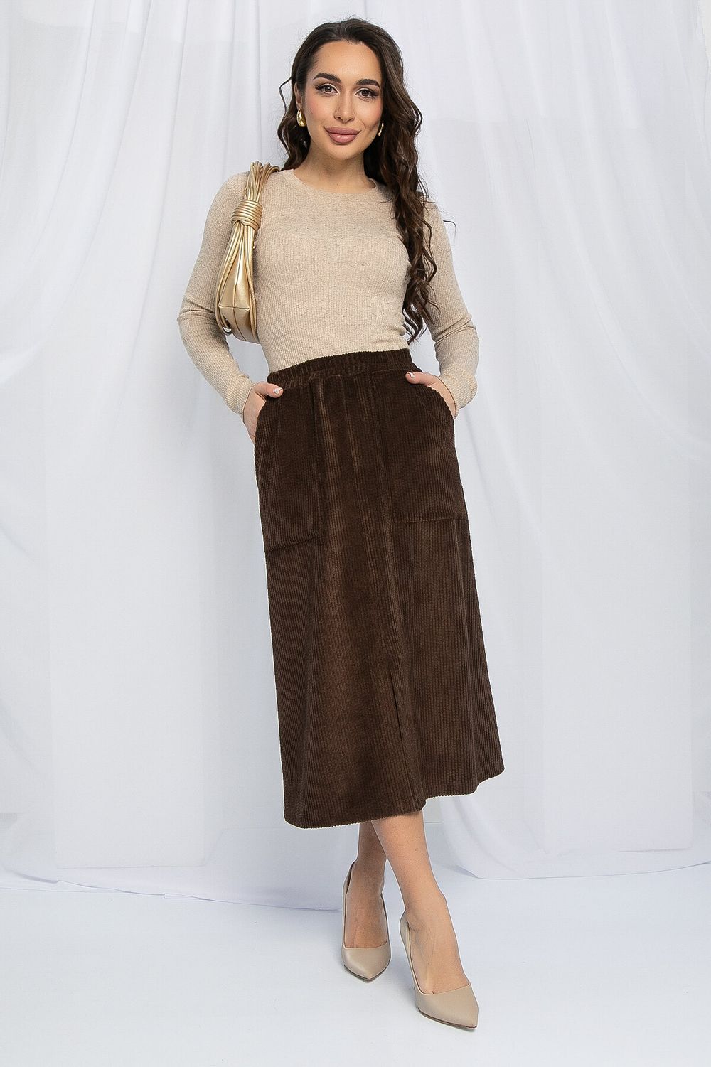 Юбка Лилиана (шоколад) Ю13097-9М LT Collection