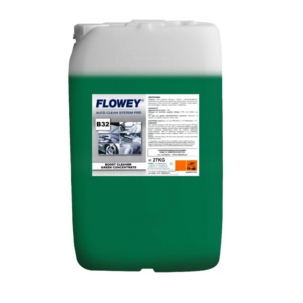 Бесконтактная пена концентрат B32 BOOST CLEANER GREEN CONCENTRATE, канистра 27кг., FLOWEY (Люксембург)