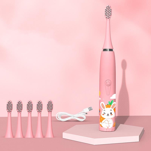 Электрическая зубная щетка детская "Зайчик"