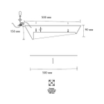 Потолочный светодиодный светильник Sonex APEX 7693/60L