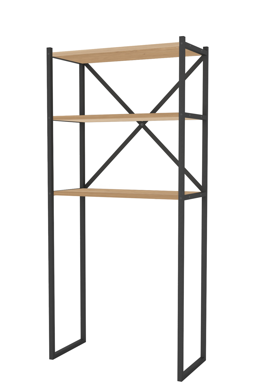 Стеллаж для ванной комнаты METHAL - сосна