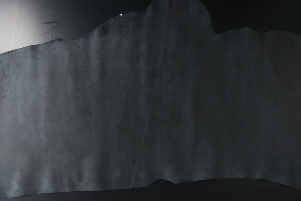 Уценка: 1,1-1,3 Кожа Наппа эконом черная кож кусок 127 дм²