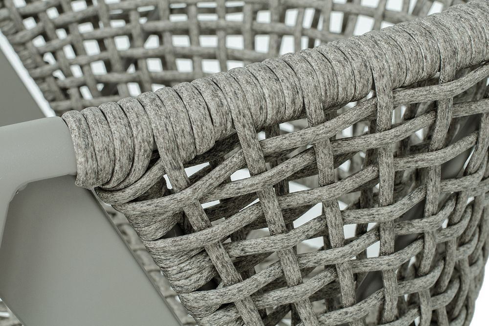 "Амстердам" плетеный стул из искусственного ротанга, цвет серый