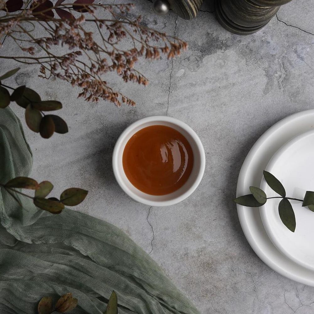 Соусник 50 мл d 7,1 см h3 см круглый белый фарфор P.L. Proff Cuisine [6]