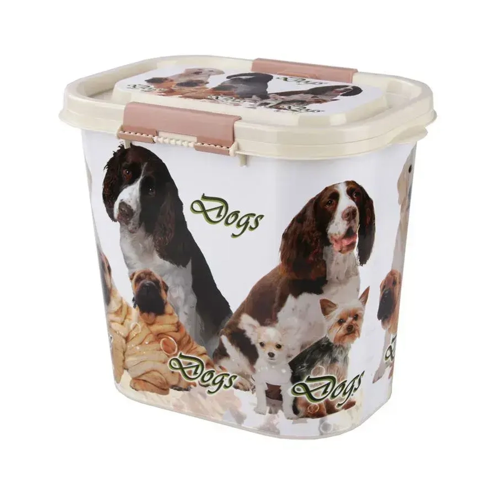 Контейнер Dogs для корма 10л (овальный) (комплект 8 шт)