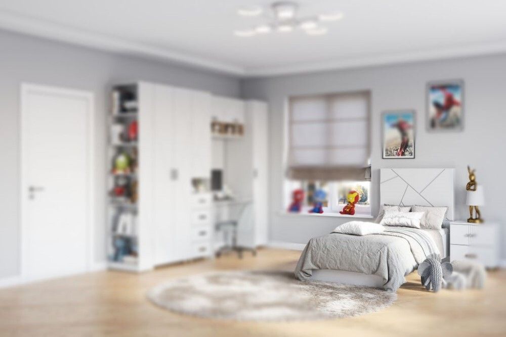 Кровать 900 МС "Сандра"(Белый лофт